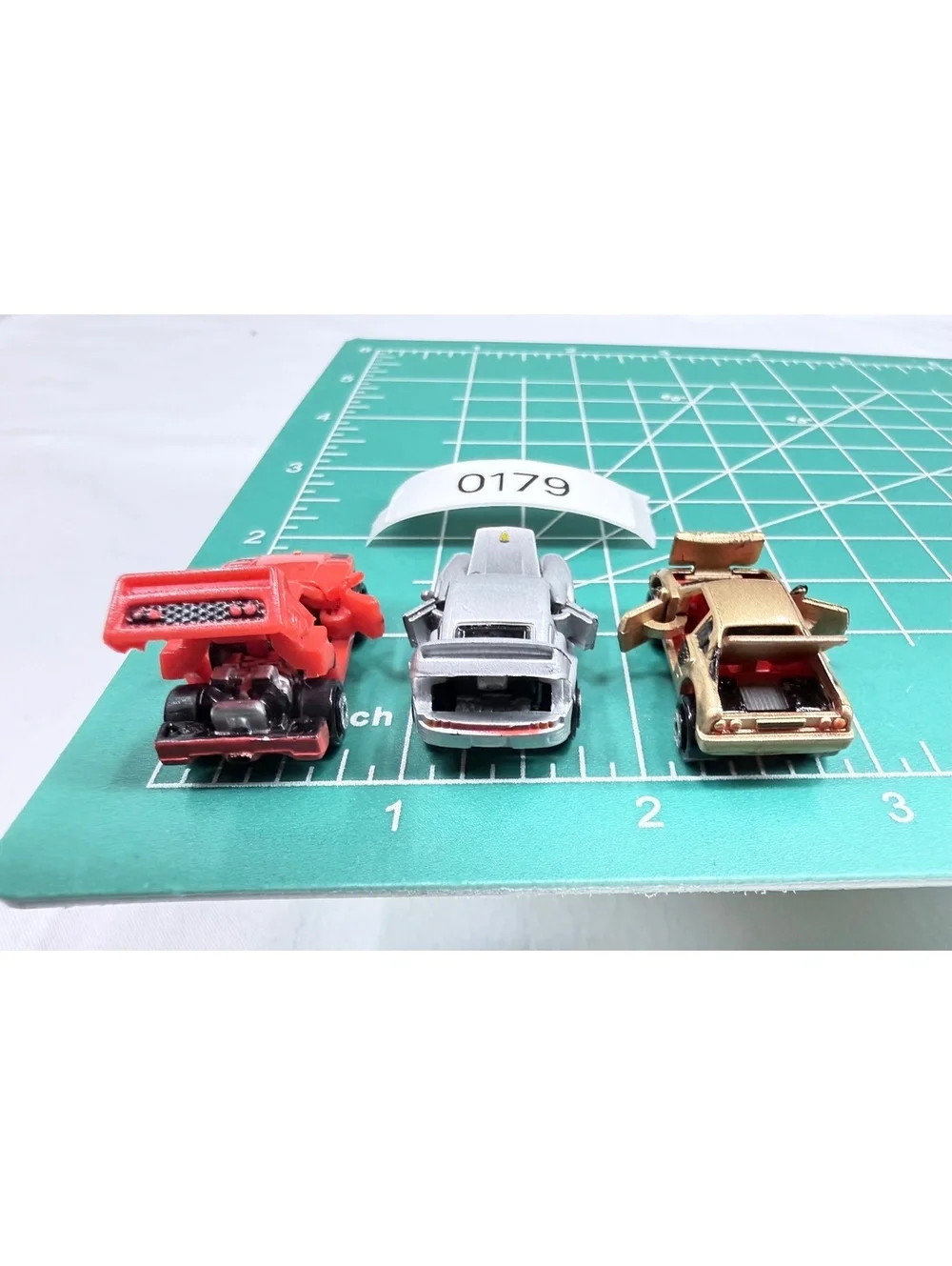 Set of 3 Vintage Galoob Micro Machine Sports Car Models with Opening Doors